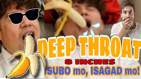 Deep Throat With Banana. A girl on the pool makes a great deep throat with a pilled banana :) Share.